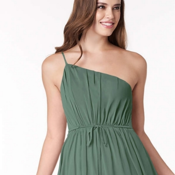 Azazie Hoya Black Sleevless Maxi Dress - Picture 16 of 16